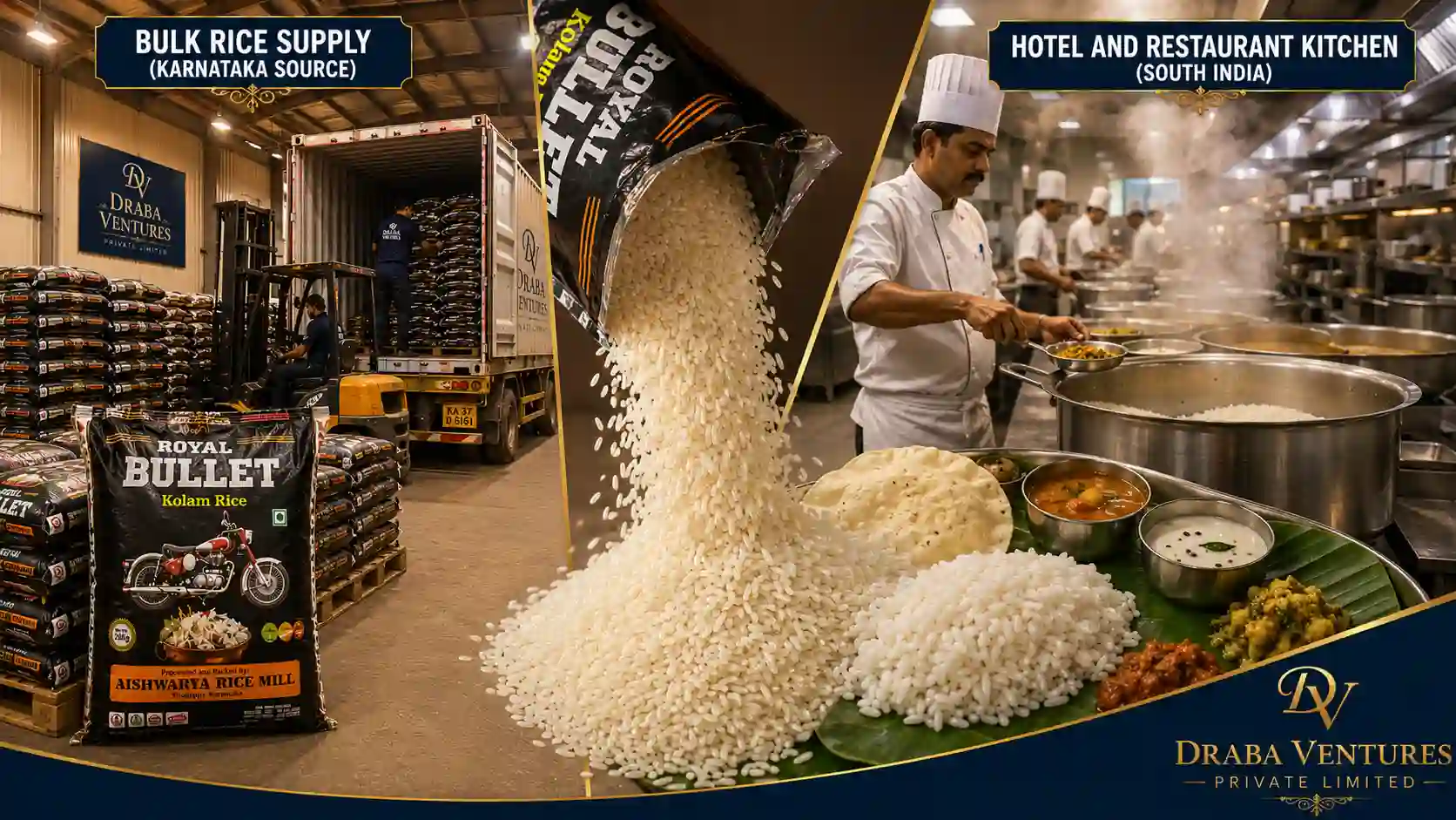 Rice Wholesale Hotels Restaurants South India